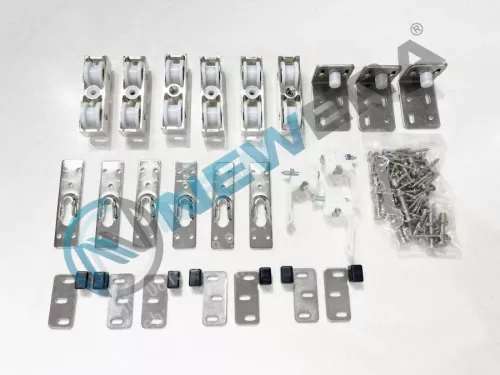 Phụ kiện cửa trượt lùa 3 cánh bán tự động không giảm chấn (các cánh mở hoặc đóng từng cánh)