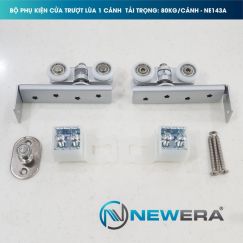 Phụ kiện cửa trượt lùa NewEra tải trọng 80kg/cánh NE143A