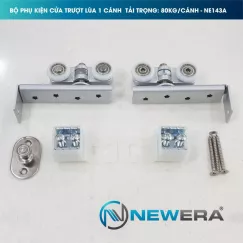 Phụ kiện cửa trượt lùa NewEra tải trọng 80kg/cánh NE143A