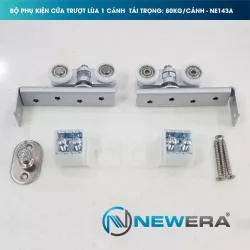 Phụ kiện cửa trượt lùa NewEra tải trọng 80kg/cánh NE143A