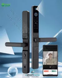 Khoá mở 3D khuôn mặt, mobile APP, vân tay, thẻ, mật mã, chìa cơ ESH99TT264TYESB - Màu đen