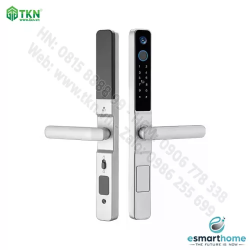 Khoá mở 3D khuôn mặt, mobile APP, vân tay, thẻ, mật mã, chìa cơ ESH99TT264TYESS - Màu bạc