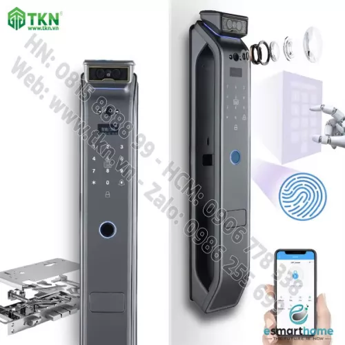 Khoá mở 3D khuôn mặt, mobile APP, vân tay, thẻ, mật mã, chìa cơ ESH99TY268TYESB