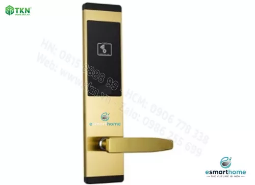 Khoá thẻ từ, chìa cơ eSmartHome màu inox ESH88HL152DSG