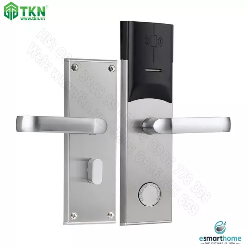 Khoá thẻ từ, chìa cơ eSmartHome màu inox ESH88HL808LSS