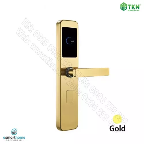 Khoá thẻ từ, chìa cơ eSmartHome màu vàng ESH88HL120DSG
