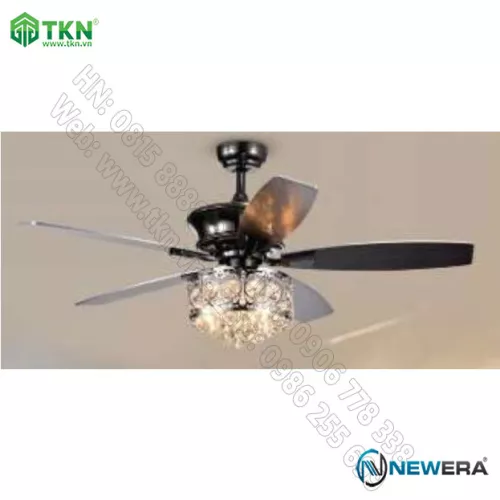 Quạt trần trang trí NewEra dài 535mm NE8042W52H535