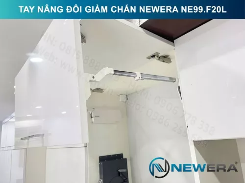 Bộ tay nâng 2 cánh NewEra giảm chấn 700-1000mm NE99.F20L