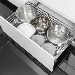Giá để xoong nồi NewEra 800mm inox 304 cánh kéo hoặc cánh mở nan dẹt NE699.800P
