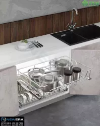 Giá để xoong nồi NewEra 750mm inox 304 nan tròn oval NE879.750