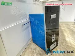 Thùng gạo mặt gương nút nhấn NewEra dung tích 18kg NE0101B