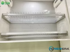 Giá để bát đĩa cố định NewEra 2 tầng inox 304 NE855.900L