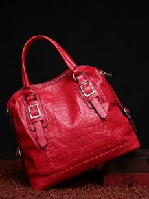 Tan Suedette Panel Duffle Bag