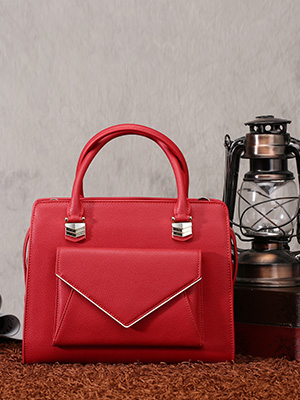 Black Structured Shopper Bag