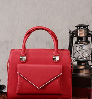Black Structured Shopper Bag