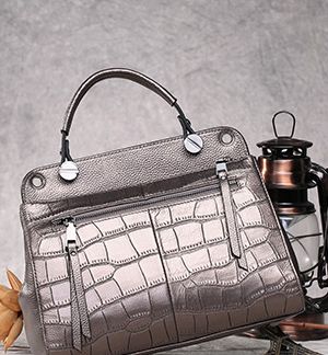 Black Contrast Stitch Duffle Bag