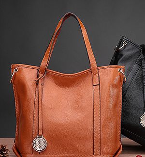 Black Push Lock Across Body Bag