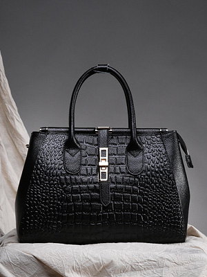 Camel Plaited Seam Shopper Bag