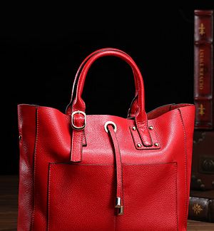 Blue Zip Front Duffle Bag