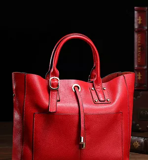 Blue Zip Front Duffle Bag