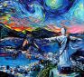 Hand-Painted-Modern-Abstract-Oil-Paintings-world-scenic-spot-on-Canvas-Wall-Art-for-Living-Room