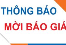 THÔNG BÁO MỜI BÁO GIÁ THIẾT BỊ