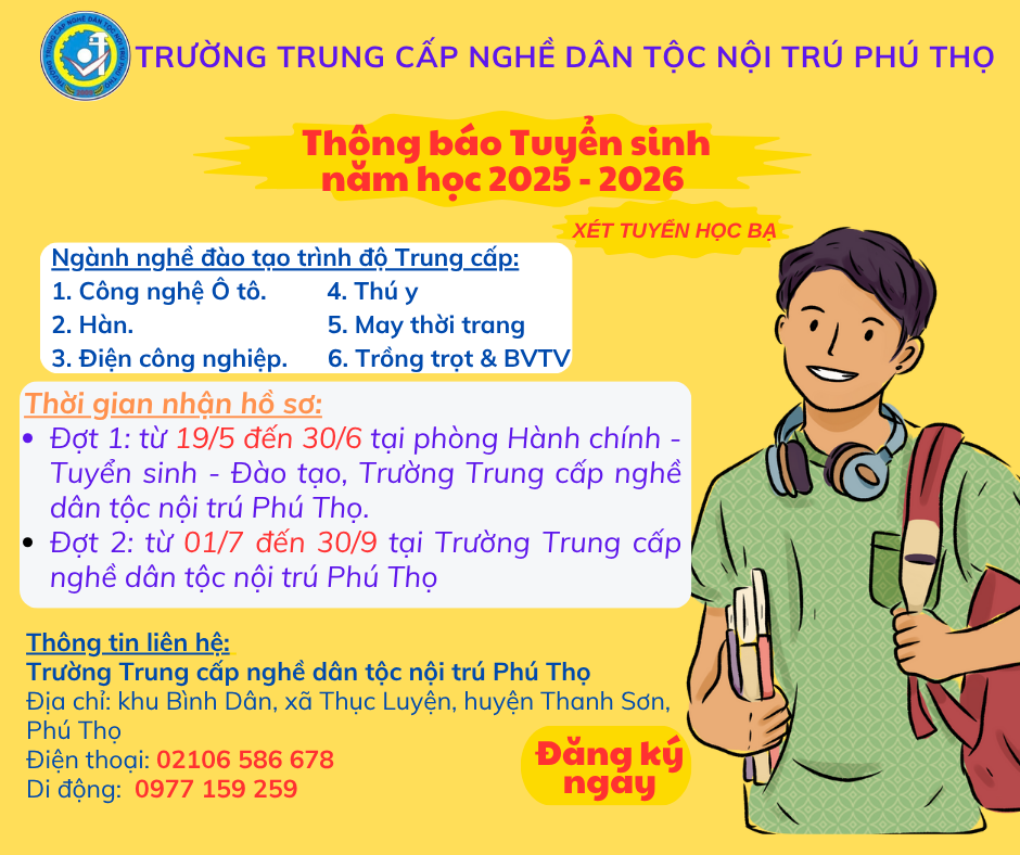 Thông báo tuyển sinh năm học 2025-2026