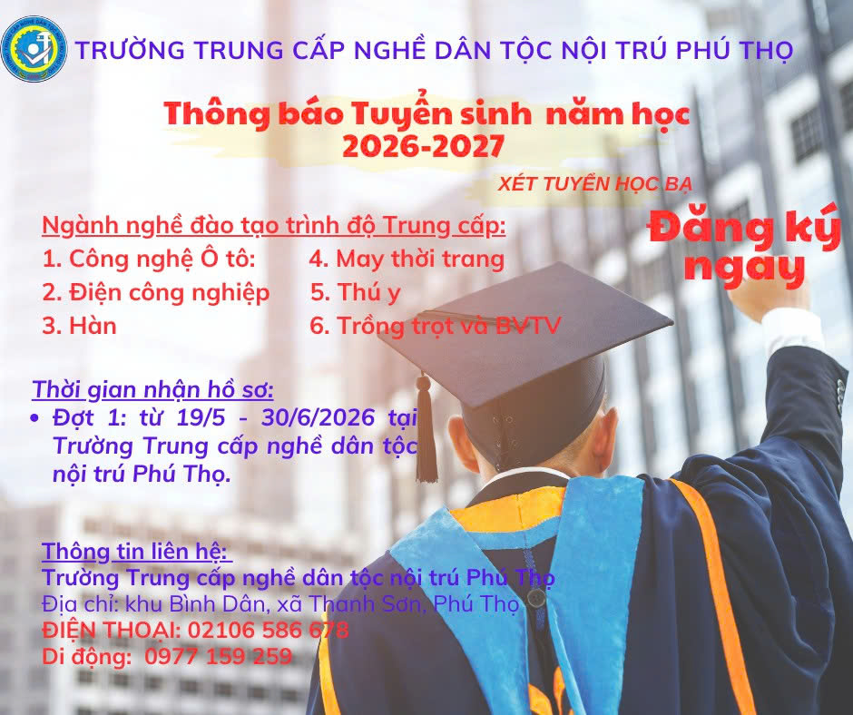 Thông báo tuyển sinh năm học 2026-2027