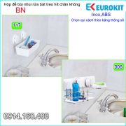 Hộp đựng dụng cụ rửa chén bát treo hít chân khôngEUROKITS-BN