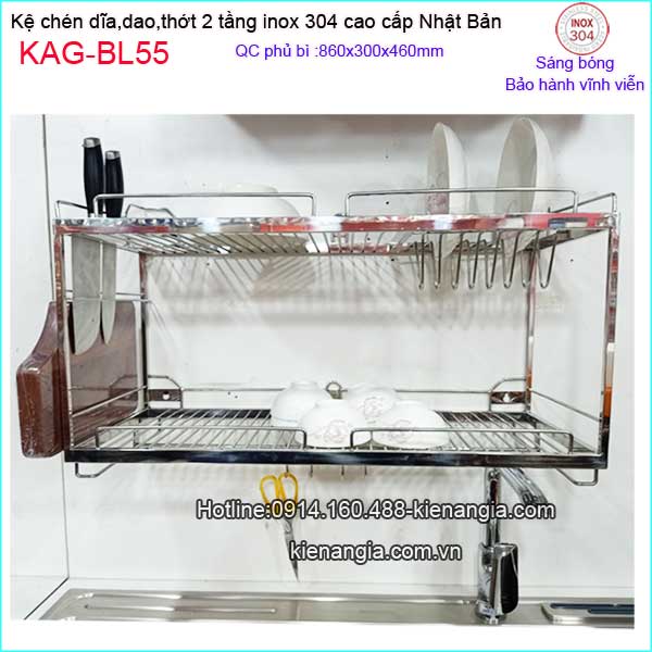 KAG-BL55-Khay-chen-bat-2-tang-800-sus304-Bliro-KAG-BL55-1