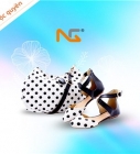 Set Túi xách + Giày cao gót Nguyễn Gia - chấm bi