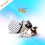 Set Túi xách + Giày cao gót Nguyễn Gia - chấm bi