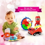 Combo 2 bộ đàm Walkie Talkie phong cách phim Cars kèm pin cho bé