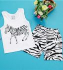 Bộ đồ short chú ngựa vằn cho bé