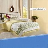 Bộ drap cotton cao cấp Thắng Lợi có mền - mẫu 3 (Loại 1)