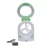 Quạt đèn sạc led laser