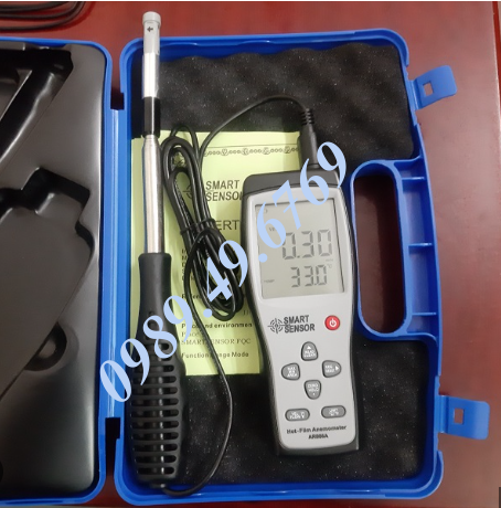 Máy đo tốc độ, lưu lượng, nhiệt độ gió SmartSensor AR866A