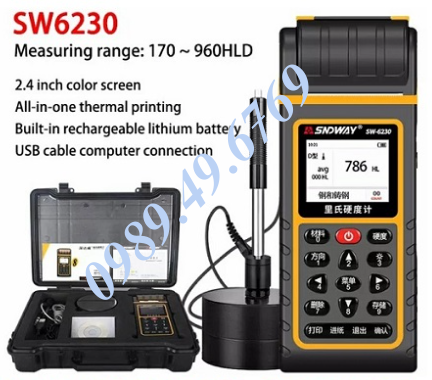MÁY ĐO ĐỘ CỨNG KIM LOẠI CÓ IN NHIỆT SW-6230