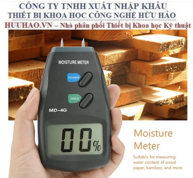 MÁY ĐO ĐỘ ẨM GỖ, GIẤY, TƯỜNG MD-4G