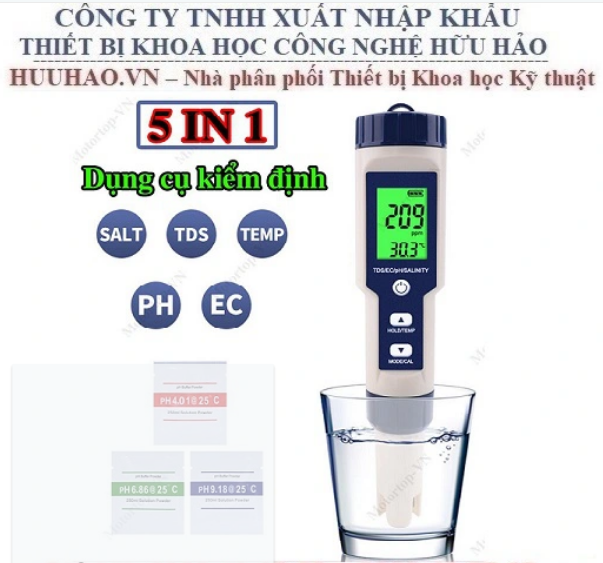 Máy đo Độ mặn – PH- TDS – EC- Nhiệt Độ . Model EZ-9909SP (kiểm tra nước tưới cây)