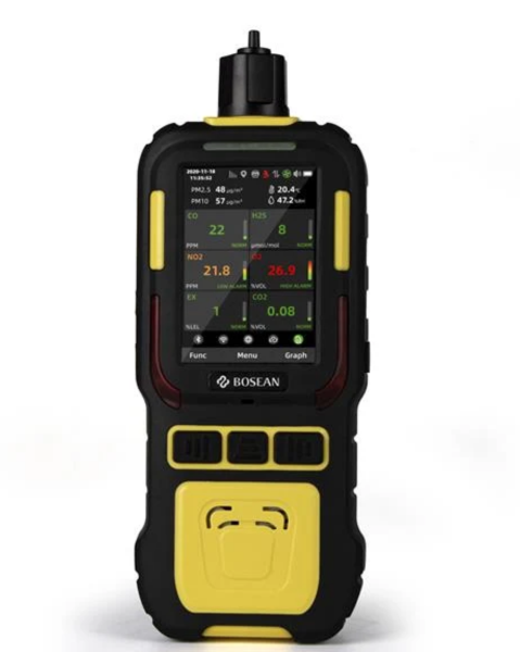 Máy đo 6 khí CO2, CO, H2S, LeL, O2, NO2 Mã K600M