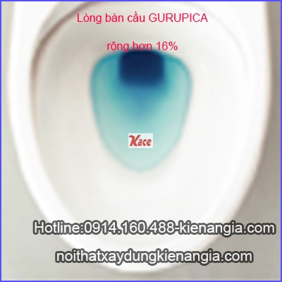 Lòng bàn cầu rộng hơn theo thiết kế thế hệ mới