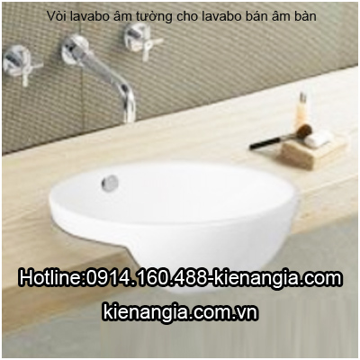 vòi lavabo âm tường cho lavabo bán âm bàn KAG