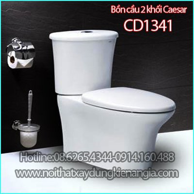 Bồn cầu bệt 2 khối Caesar CD1341