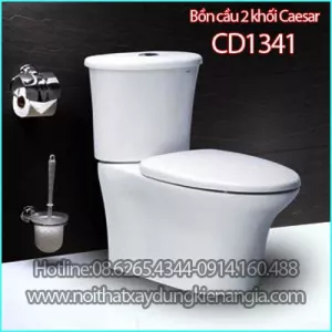 Bồn cầu bệt 2 khối Caesar CD1341