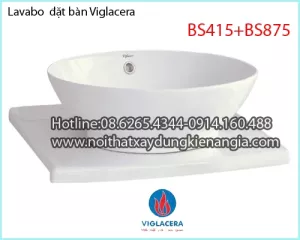 Lavabo đặt bàn Vigalcera BS415 +BS875