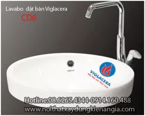Lavabo đặt bàn Vigalcera CD6