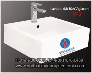 Lavabo đặt bàn Vigalcera V42