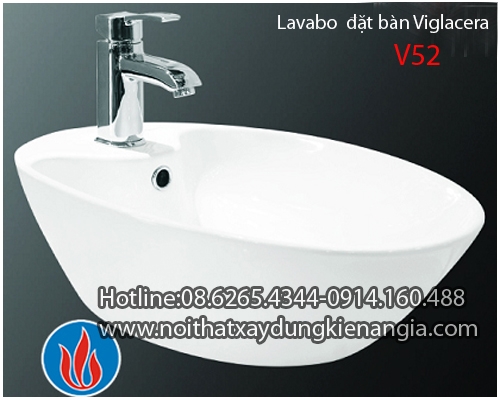 Lavabo đặt bàn,chậu nail Vigalcera V52