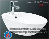 Lavabo đặt bàn,chậu nail Vigalcera V52